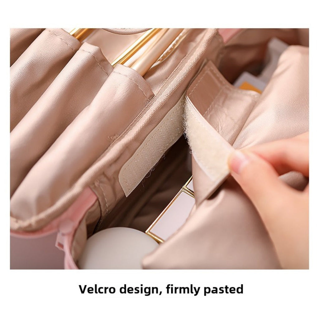 Portable Cosmetic Storage Bag – Large Waterproof Toiletry Bag with Compartments