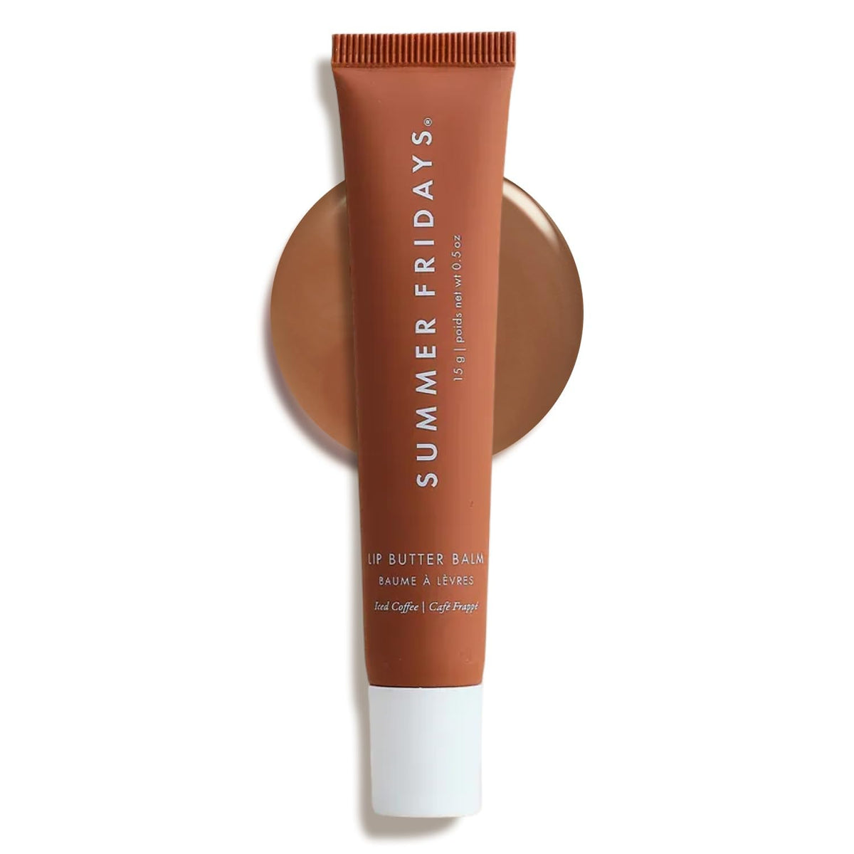 Summer Fridays Lip Butter Balm - Moisturizing Lip Gloss for Instant Shine + Sheer Color - With Nourishing Shea Butter - Everyday Makeup + Skin Care Summer Essentials - Vegan - Pink Sugar (.5 Oz)