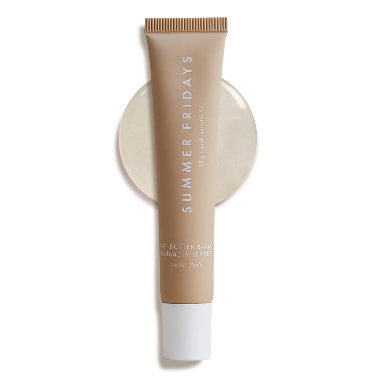 Summer Fridays Lip Butter Balm - Moisturizing Lip Gloss for Instant Shine + Sheer Color - With Nourishing Shea Butter - Everyday Makeup + Skin Care Summer Essentials - Vegan - Pink Sugar (.5 Oz)