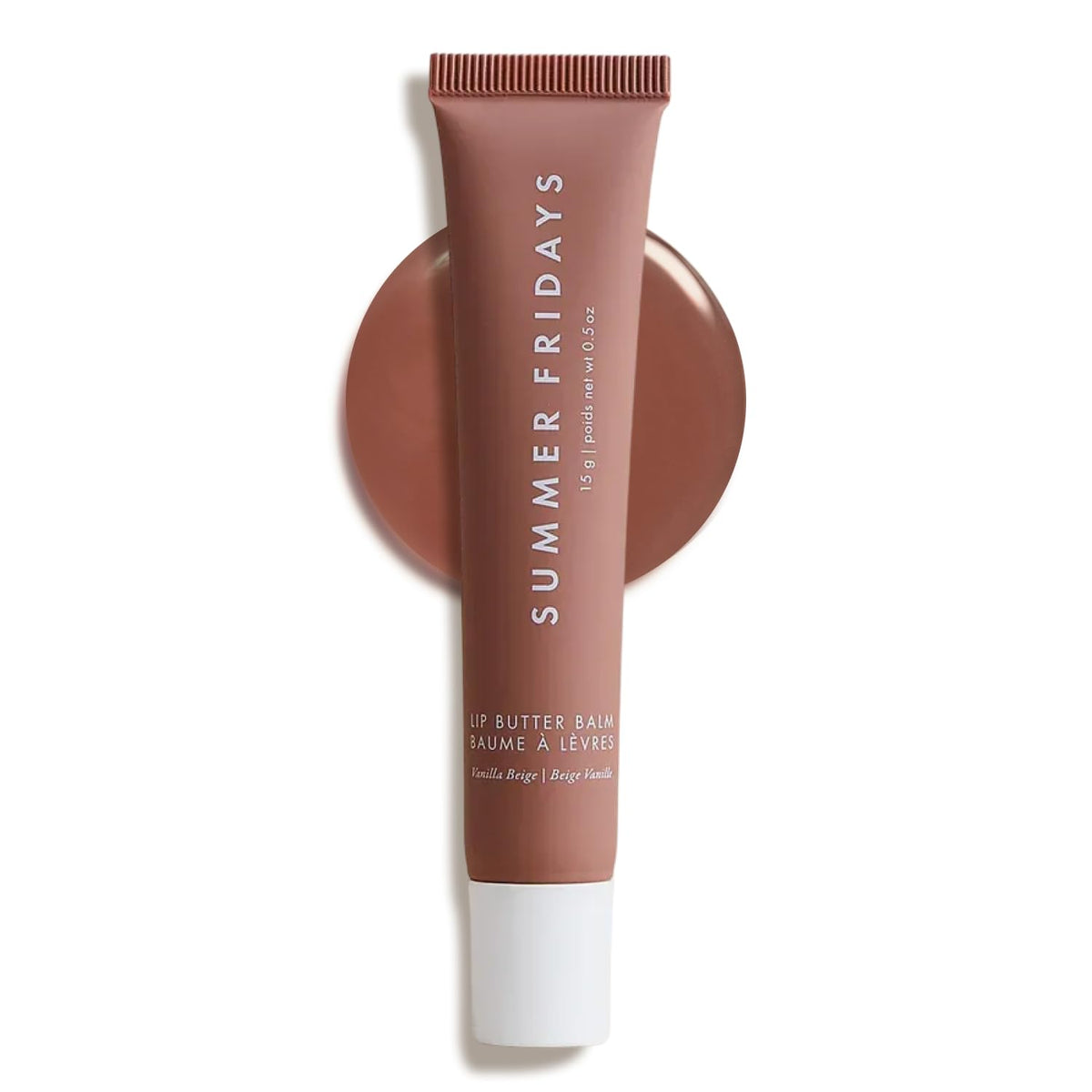 Summer Fridays Lip Butter Balm - Moisturizing Lip Gloss for Instant Shine + Sheer Color - With Nourishing Shea Butter - Everyday Makeup + Skin Care Summer Essentials - Vegan - Pink Sugar (.5 Oz)