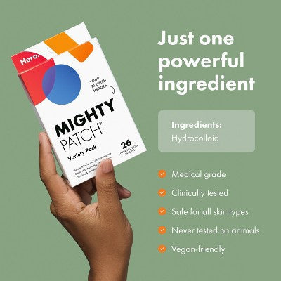 Hero Cosmetics Mighty Patch – Acne Pimple Patches 26ct