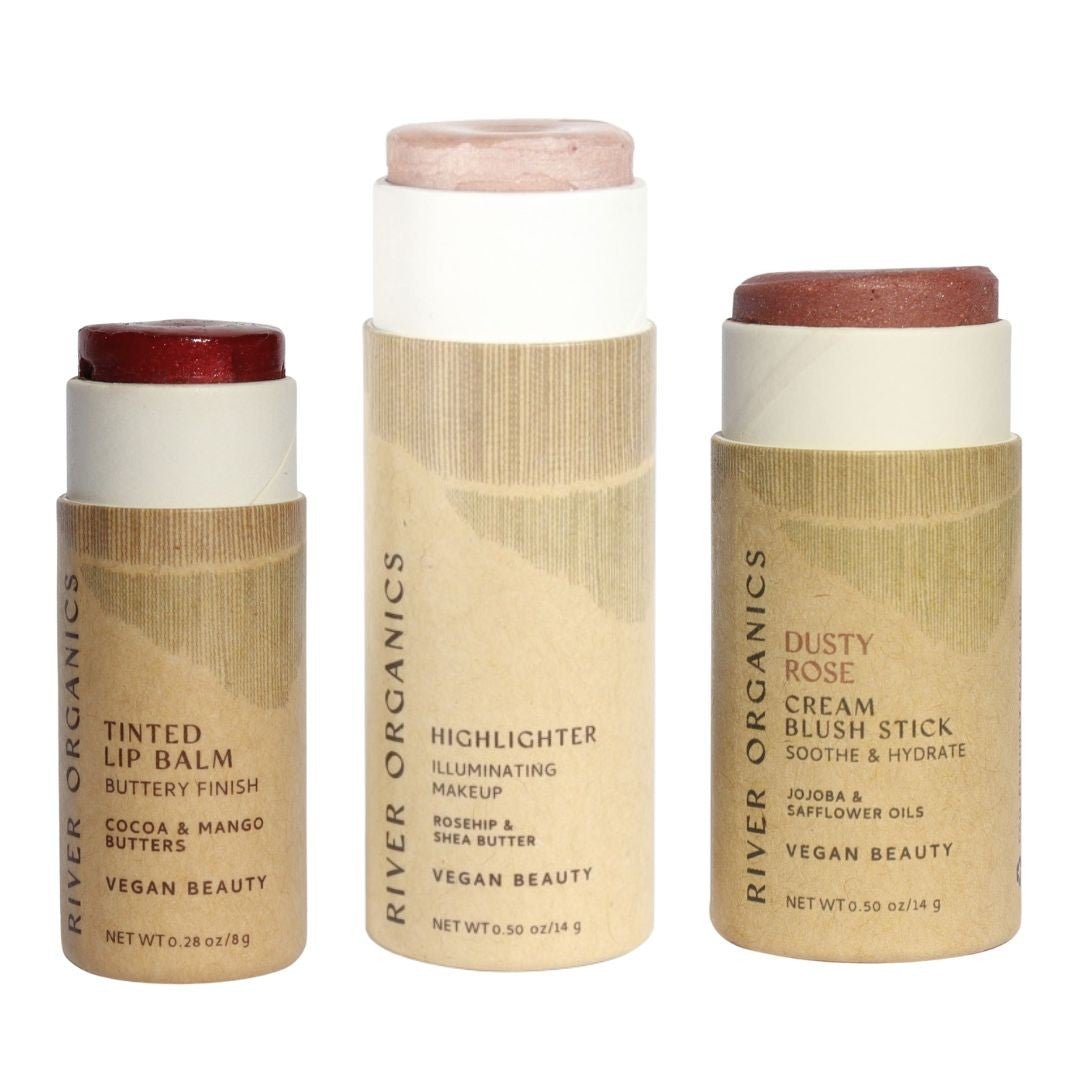 Lip + Highlighter + Blush Set