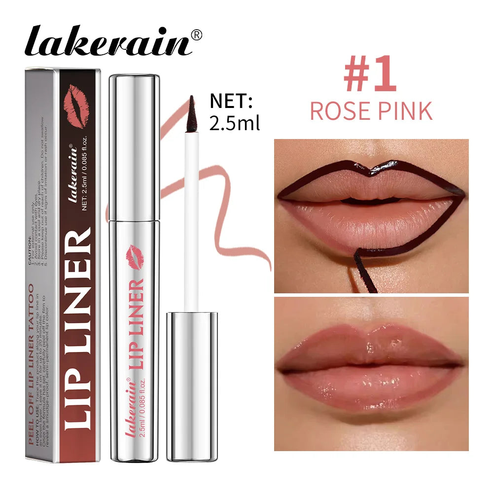 Peel-Off Lip Liner Pencil – Matte Waterproof Long-Wear Lip Stain