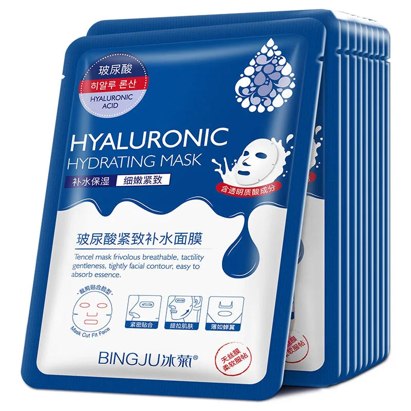 Korean Hydrating Face Mask – Hyaluronic Acid & Collagen 20pcs