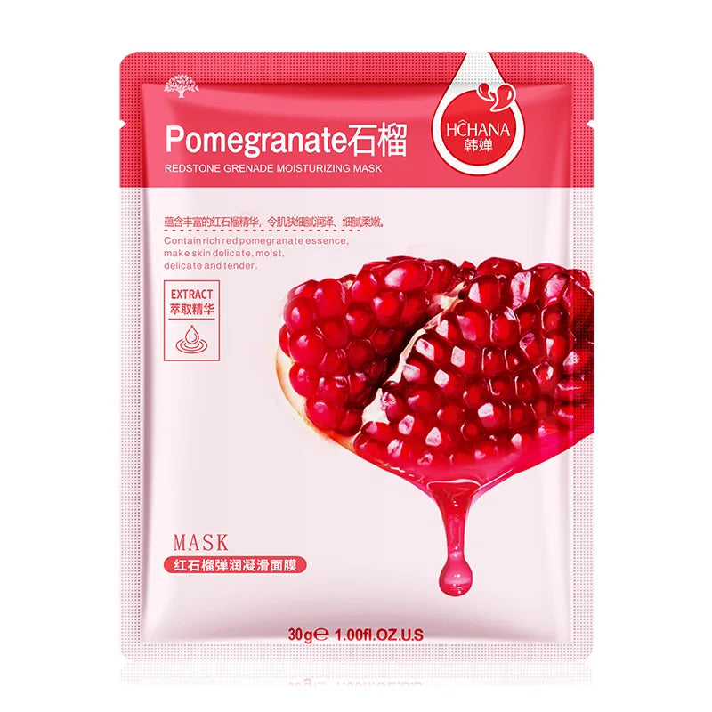 Korean Natural Plant Sheet Mask – Aloe & Fruit Anti-Aging 10pcs