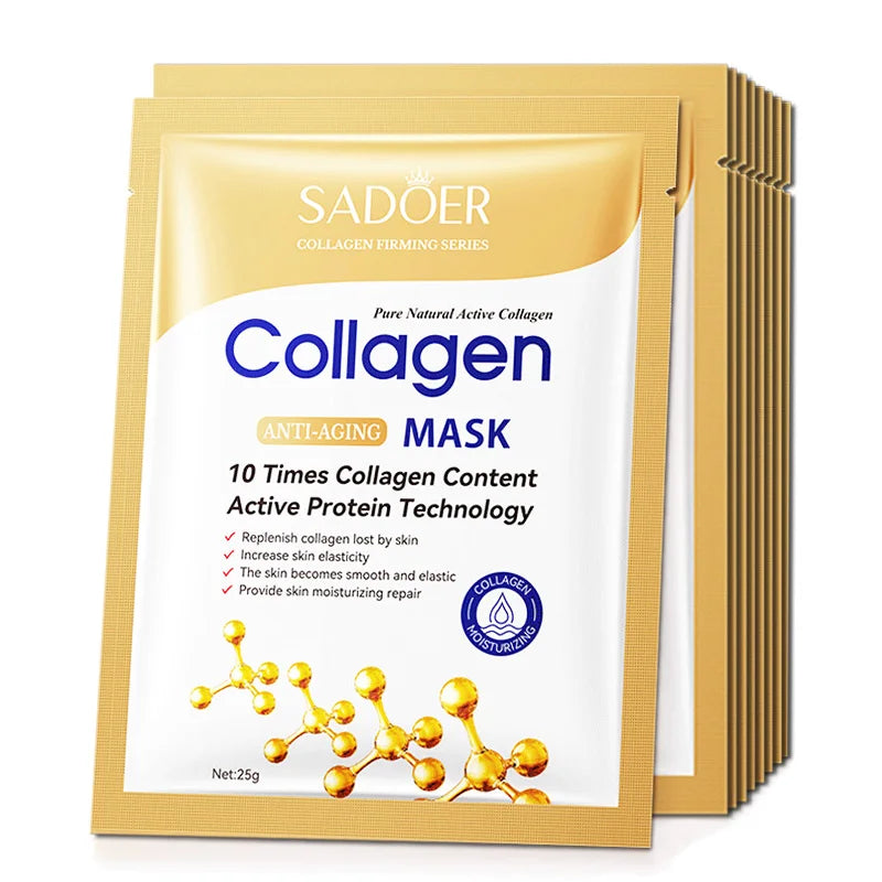 Korean Hydrating Face Mask – Hyaluronic Acid & Collagen 20pcs