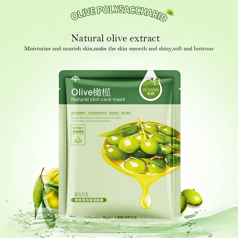 Korean Natural Plant Sheet Mask – Aloe & Fruit Anti-Aging 10pcs
